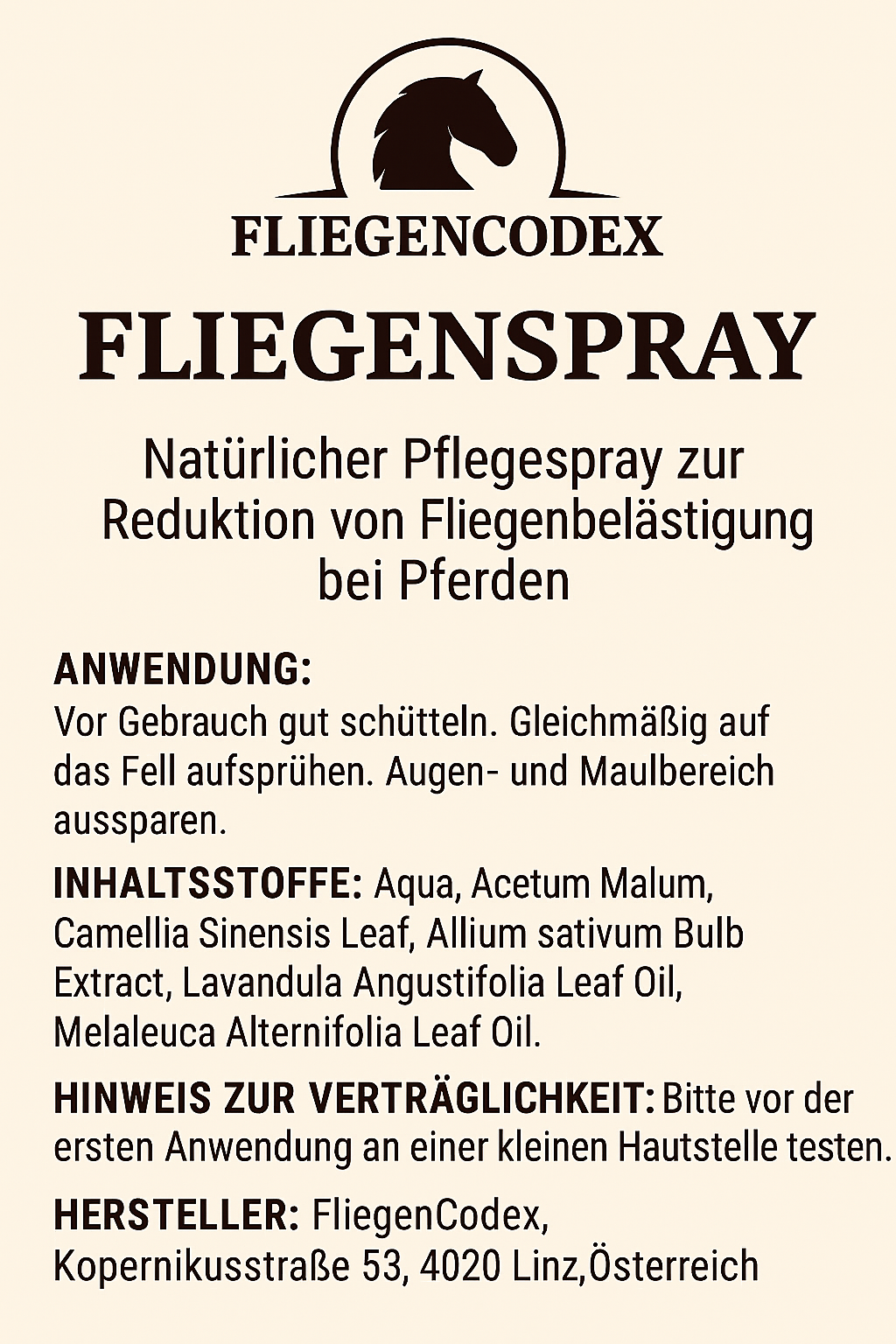 Fliegencodex - Fliegenspray - Tester