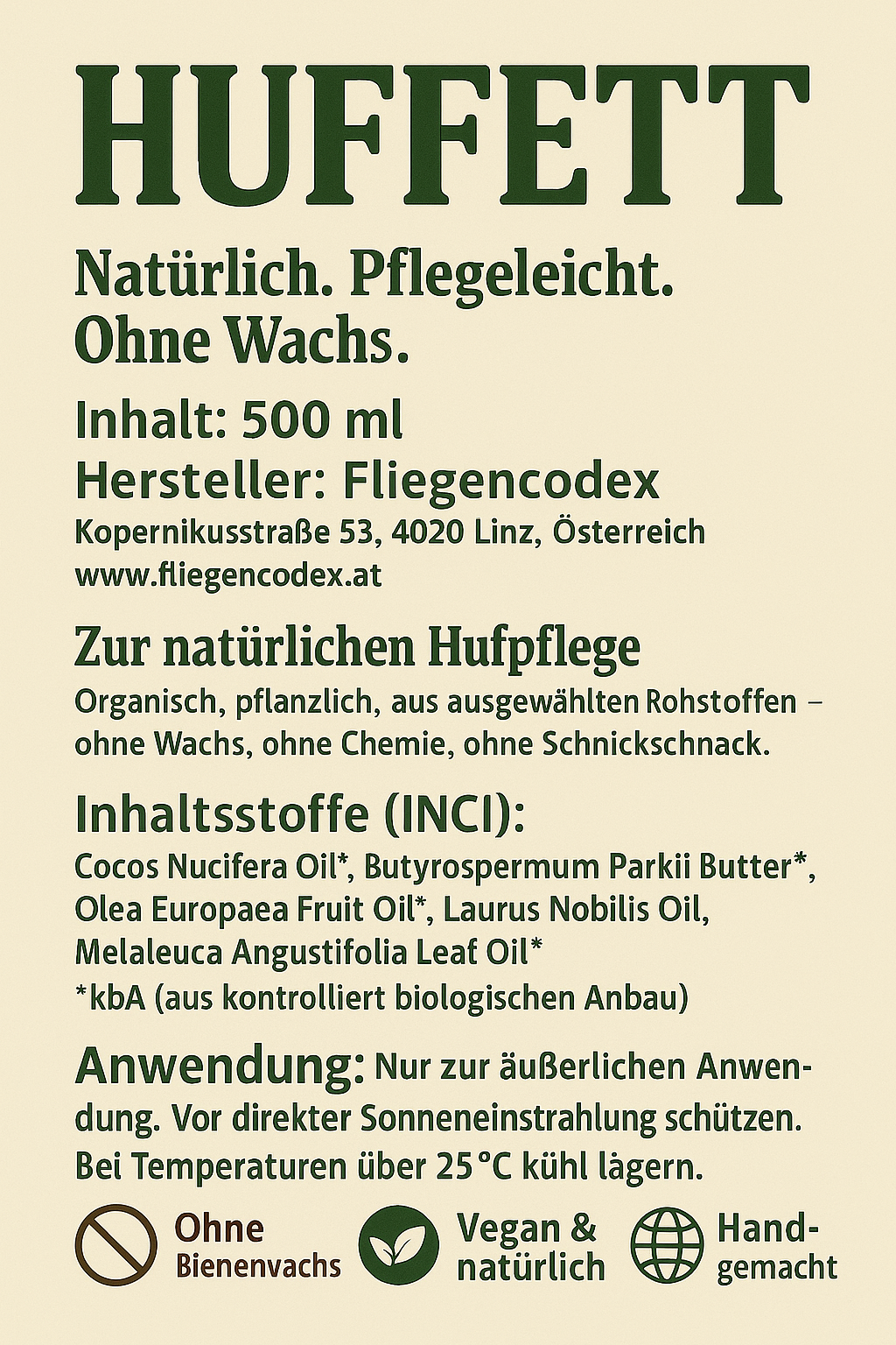 Fliegencodex - Hufpflege -Tester
